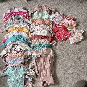 12-18 month baby/ toddler girl sleeper lot.